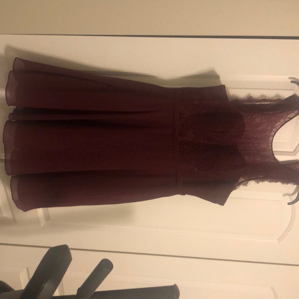 Azazie Bridesmaid Dress, Sylvia in Cabernet